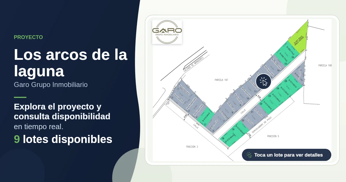Plano de Los arcos de la laguna