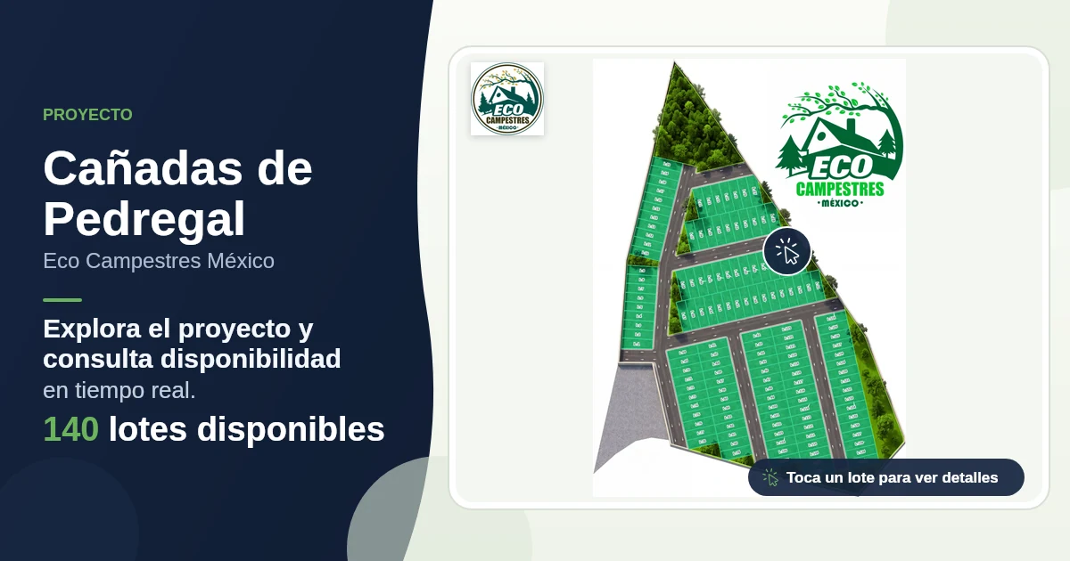 Plano de Cañadas de Pedregal