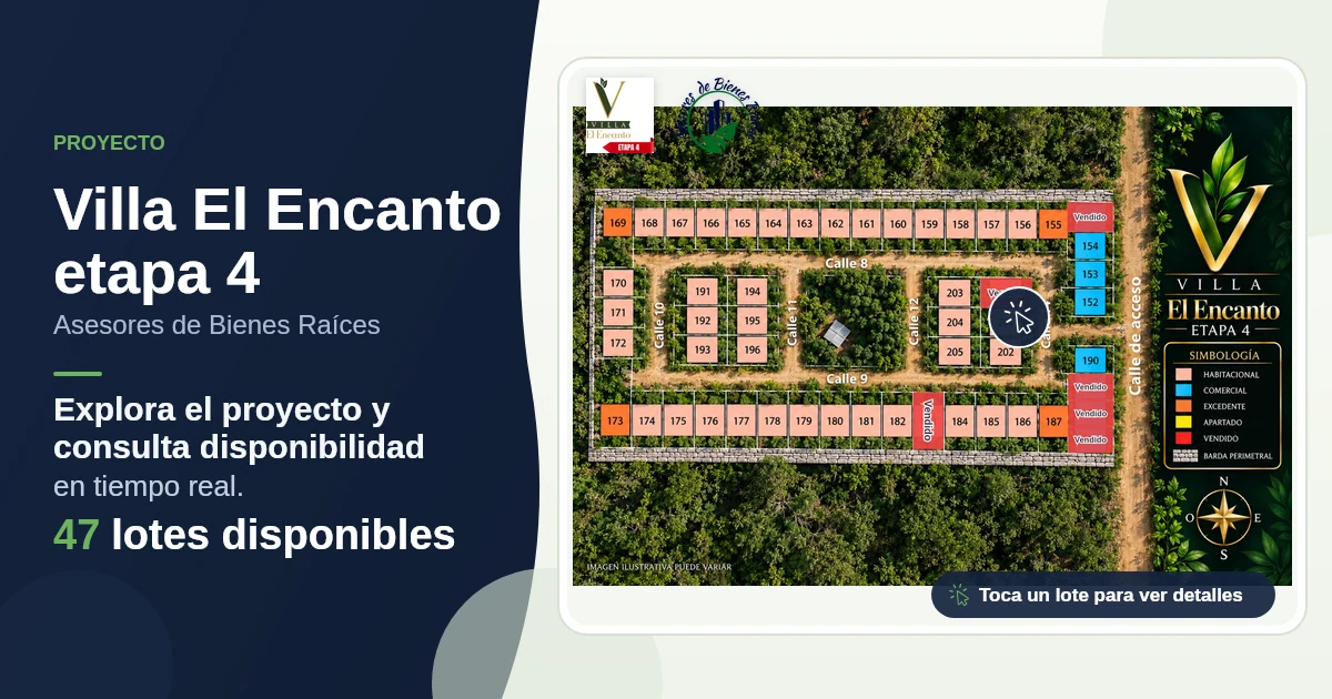 Plano de Villa El Encanto etapa 4