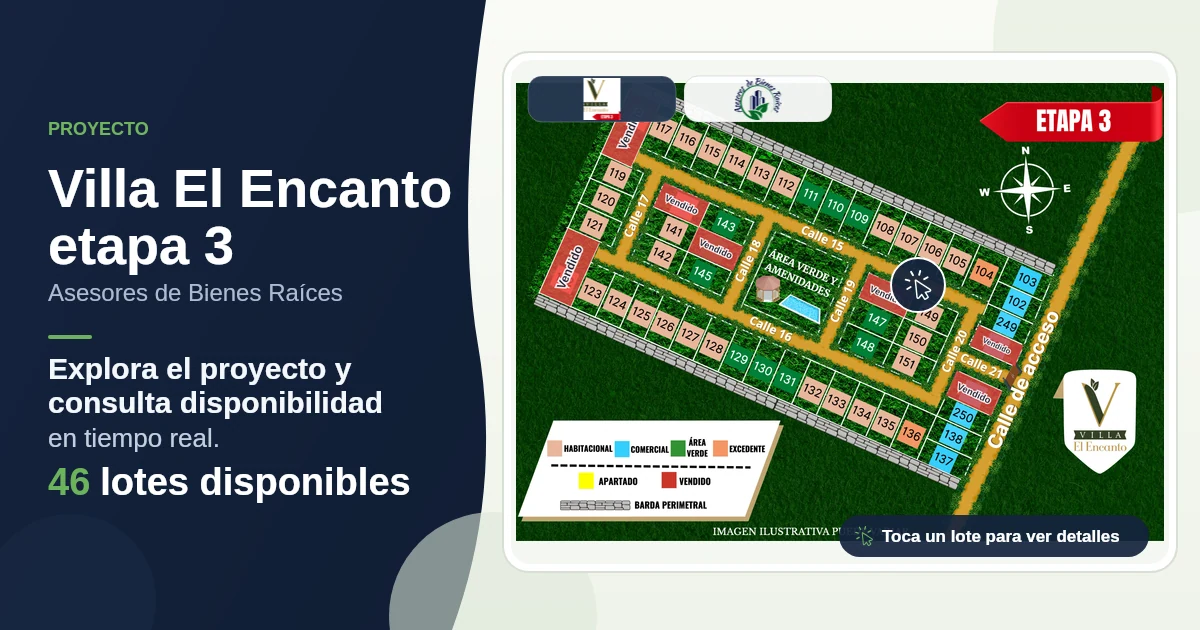 Plano de Villa El Encanto etapa 3