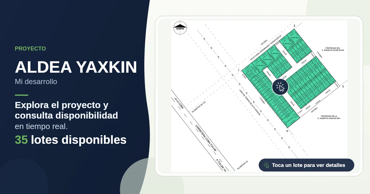 Plano de ALDEA YAXKIN