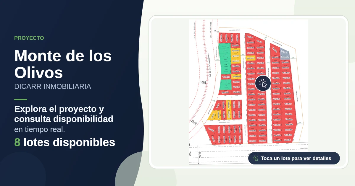 Plano de Monte de los Olivos