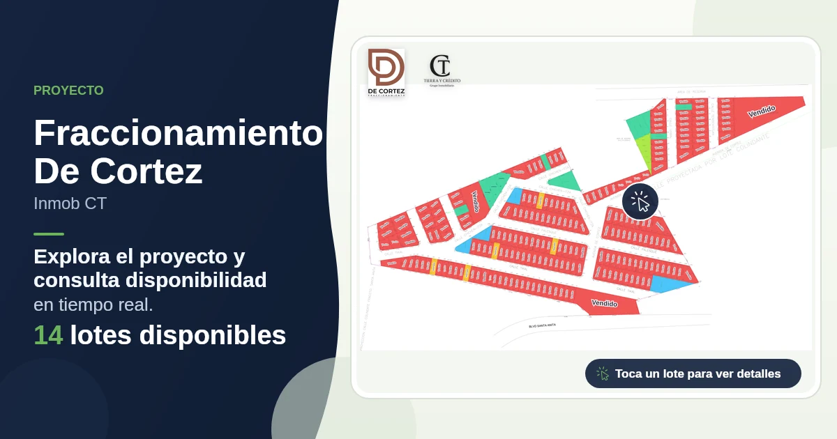 Plano de Fraccionamiento De Cortez